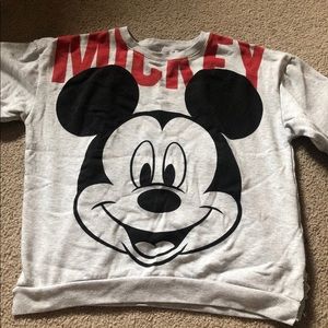 L Disney Mickey Mouse Crewneck Sweatshirt
